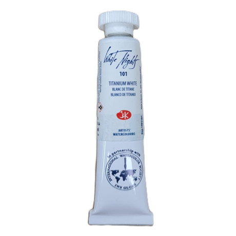 White Nights Akvarelová barva v tubě 10 ml Titanium White 101