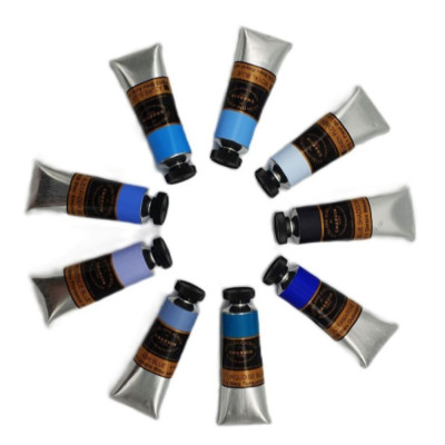 Charvin Paris Akrylové barvy Extra Fine Blue Shade sada 9x20ml Odstíny modré