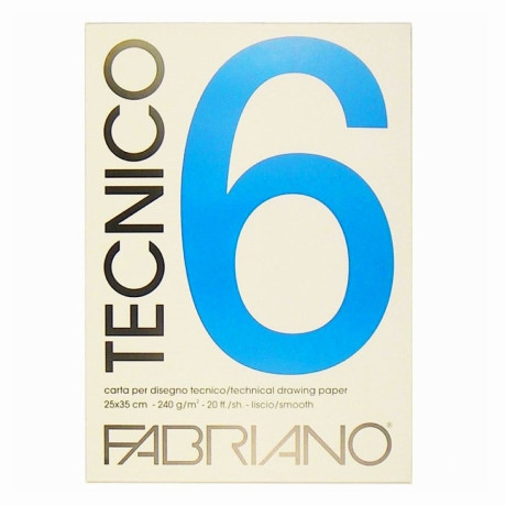 Fabriano Skicák Tecnico 6 25x35 cm 20 listů 240g/m² Smooth Hladký