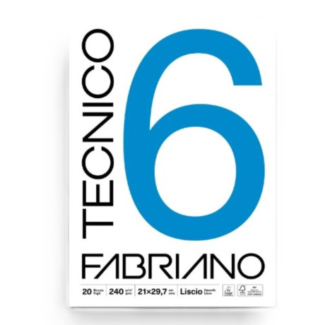 Fabriano Skicák Tecnico 6 25x35 cm 20 listů 240g/m² Smooth