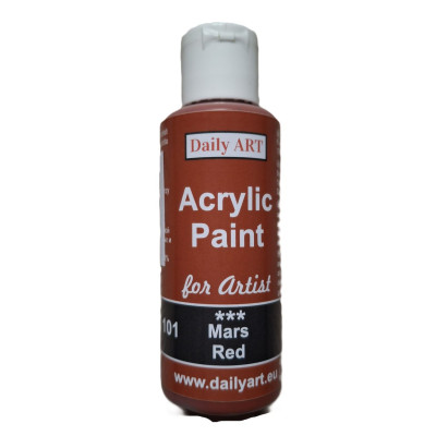 Akrylová umělecká barva Mars red 50 ml Daily ART
