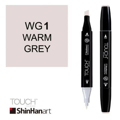 ShinHan Touch Twin Marker 6 ks Šedé odstíny Warm Grey detail fixy
