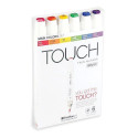 ShinHan Touch Twin Marker Brush 6 ks Základní odstíny