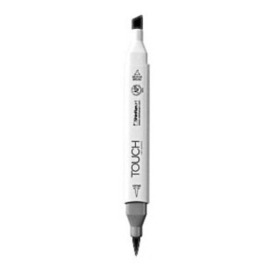 ShinHan Touch Twin Marker Brush 6 ks Šedé odstíny detail markeru