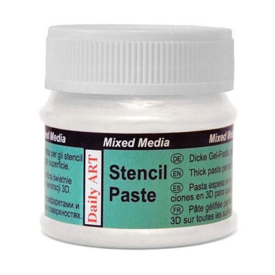 Daily ART Pasta na šablony bílá perleťová 50 ml