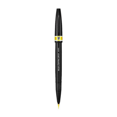 Pentel Brush Sign Pen Artist Yellow