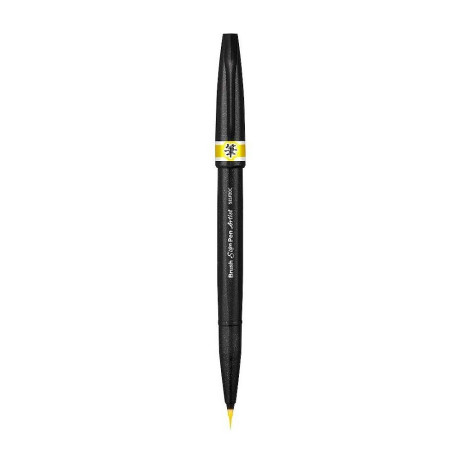 Pentel Brush Sign Pen Artist Yellow