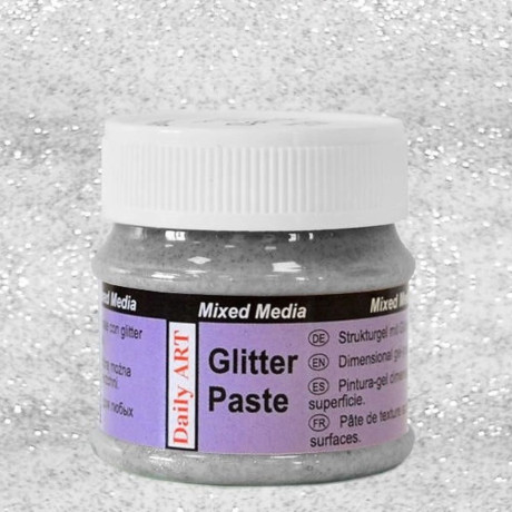 Daily ART Glitrová pasta Stříbrná 50 ml