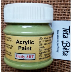Akrylová barva matná, pistáciová, 50 ml