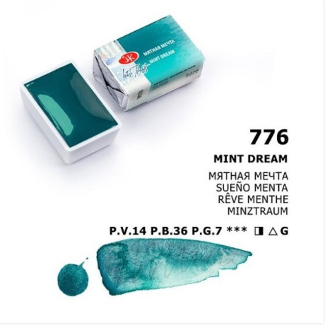 White Nights Akvarelová barva 2,5ml Mint Dream 776