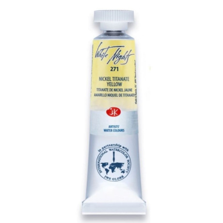 White Nights Akvarelová barva 10ml Nickel Titanate Yellow 271 Nevskaya Palitra