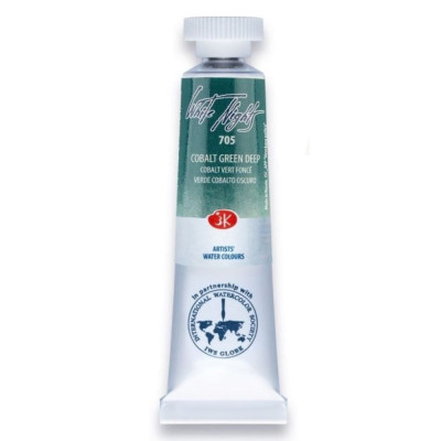 White Nights Akvarelová barva Cobalt Green Deep 705 tuba 10 ml Nevskaya Palitra