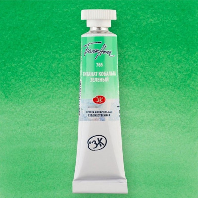 White Nights Akvarelová barva 10ml Cobalt Titanate Green 765 tuba Nevskaya Palitra