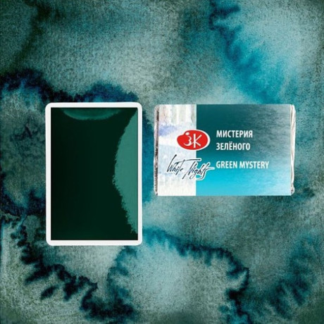 White Nights Akvarelová barva 2,5ml Green Mystery 779 pánvička Nevskaya Palitra St. Petersburg
