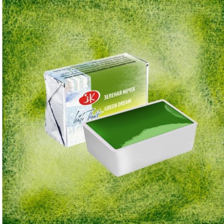 White Nights Akvarelová barva 2,5ml Green Dream 777 Pánvička - Nevskaya Palitra