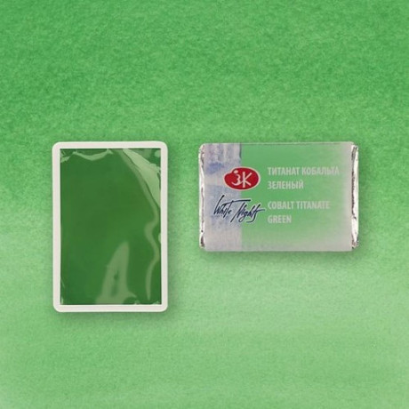 White Nights Akvarelová barva 2,5ml Cobalt Titanate Green 765 pánvička