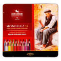 Koh-I-Noor Akvarelové pastelky Mondeluz 3724/24 sada 24 ks v plechové krabičce