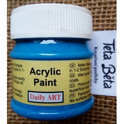 Akrylová barva matná, modrá, 50 ml