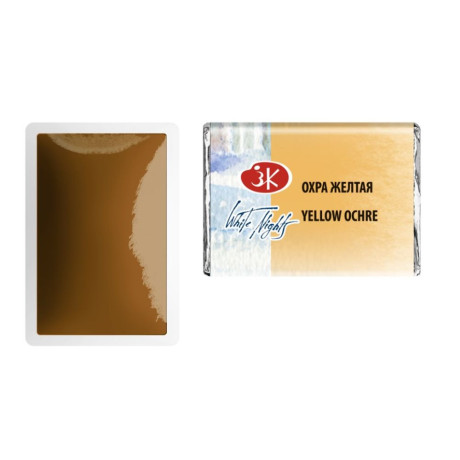 White Nights Akvarelová barva 2,5 ml Yellow Ochre 218 Pánvička