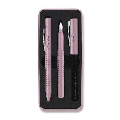 Faber Castell Grip Edition 2010 Plnící a kuličkové pero sada růžová
