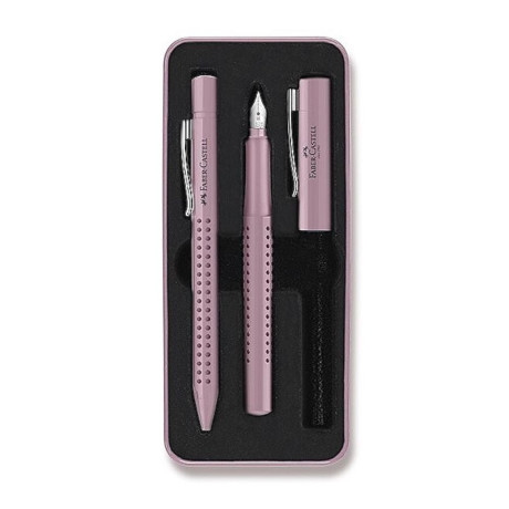Faber Castell Grip Edition 2010 Plnící a kuličkové pero sada růžová