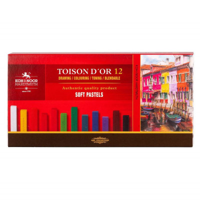 Koh-I-Noor Pastely prašné Toison D Or 12 ks sada