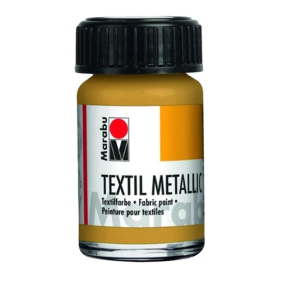 Marabu Barva na textil 15 ml Zlatá metalická