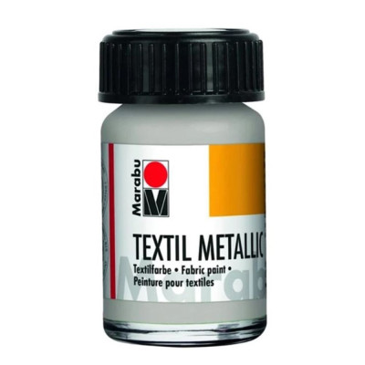 Marabu Barva na textil 15 ml Stříbrná metalická