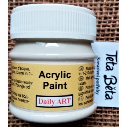 Akrylová barva matná, smetanová, 50 ml