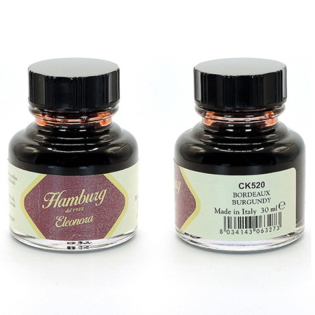 Hamburg Inkoust kaligrafický Eleonora 30 ml Burgundy - Detail