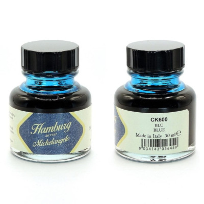 Hamburg Inkoust kaligrafický Michelangelo 30 ml Blue