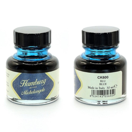Hamburg Inkoust kaligrafický Michelangelo 30 ml Blue