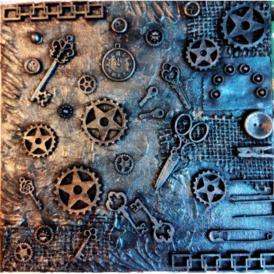 Ozubená kola obraz steampunk