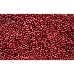 Dekorační perly, zářivě červené, 3 mm