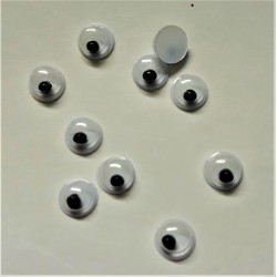 Očíčka plastová, balení 10ks, 0,5 cm