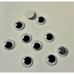 Očíčka plastová, balení 10 ks, 0,8 cm