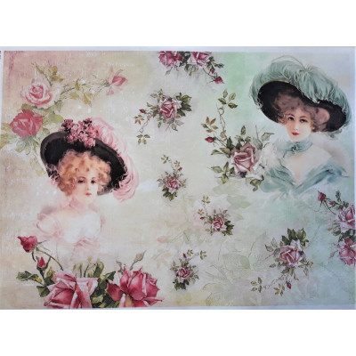 Rýžový papír, Dámy v kloboucích, A4