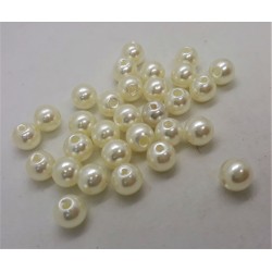 Korálky perleťové krémové 8mm 5 g
