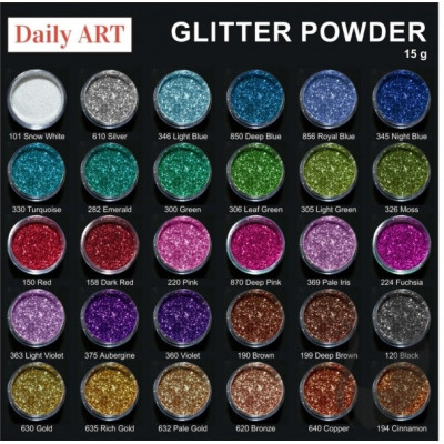 Glitry vzorník Daily ART 15 g