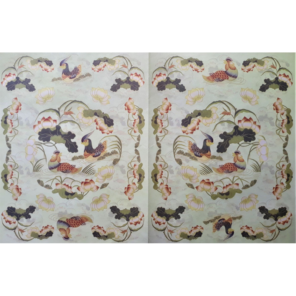 Dekupážní papír Ptáčci s květinkami 33 x 48 cm Dekupážní papír Ptáčci s květinkami 33 x 48 cm