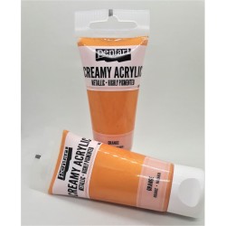Akrylová barva metalická oranžová 60 ml Pentart