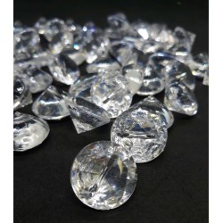 Akrylový diamant průhledný průměr 1,8 cm