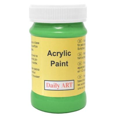 Akrylová barva zeleň listová 100 ml, DailyART
