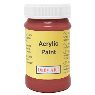 Akrylová barva červený okr  100 ml, DailyART