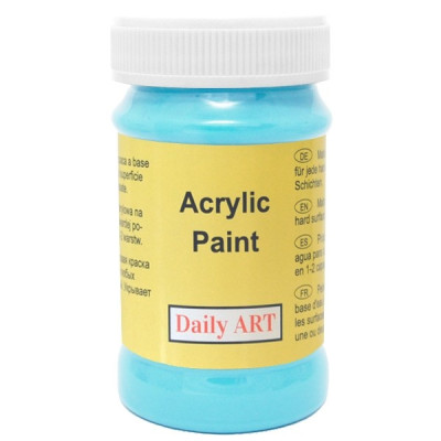 Akrylová barva  dětská modrá 100 ml, DailyART