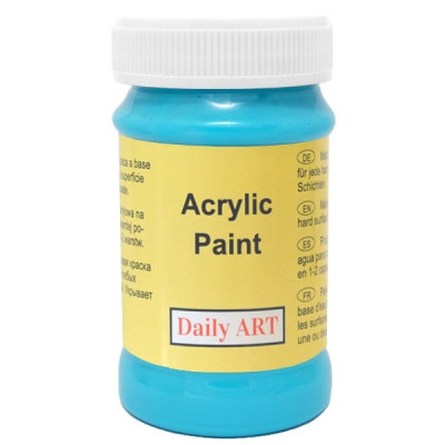 Akrylová barva tyrkysově modrá 100 ml, DailyART