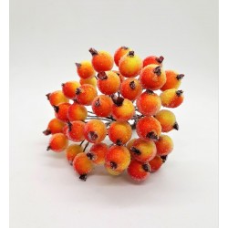 Šípky s omrzlým efektem na svazku 40 kusů oranžovo-žluté