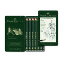 Grafitové tužky sada Faber Castell 12 kusů v kovové kazetě