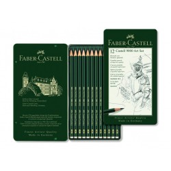 Sada tužek Faber Castell 12 ks v plechové krabičce 119065