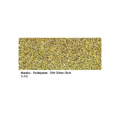 Reliéfní pasta transparentní zlatá glitrová 20 ml Marabu